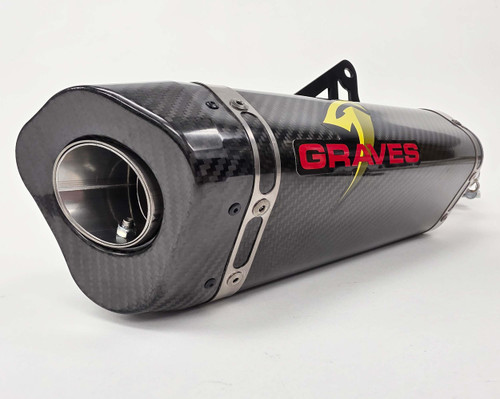 その他 s F Kawasaki Ninja 400 + Ninja 500 LINK Cat-Back Carbon Silencer