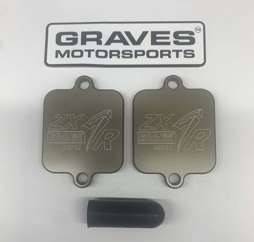 【4枚セット】Revocation 1st〜4th Kawasaki Ninja ZX4-RR / ZX6-R / ZX-10R Smog Block Off Plates