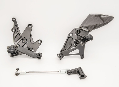 FXCNC Adjustable Rearset Kit For Kawasaki Ninja 400 & Z400 (2018-2021) - CNC Billet Aluminum Foot Pegs