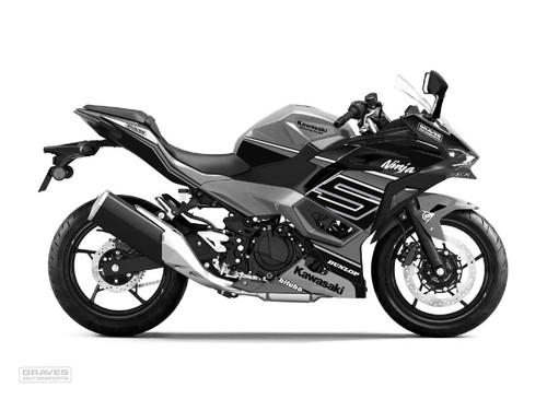 Graves Kawasaki Ninja 500 OEM Bodywork Graphics Set - Grayscale