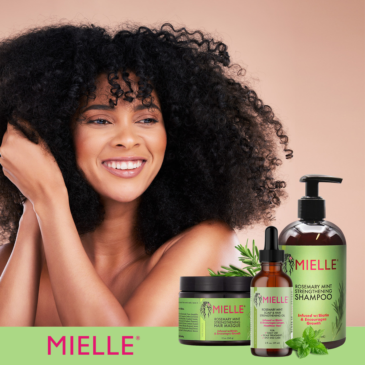 Mielle Rosemary Mint Scalp & Hair Strengthening Gift Set - Gen C