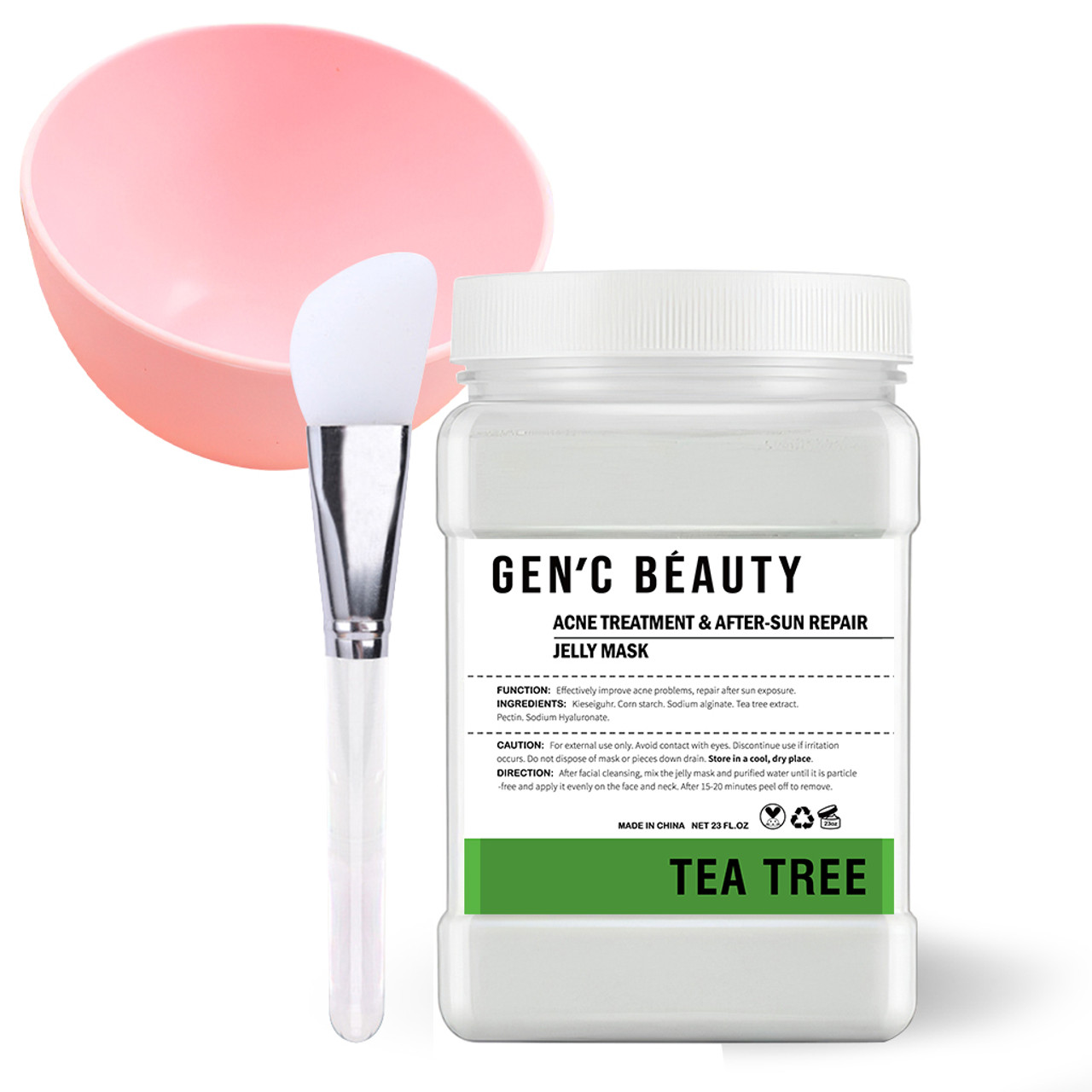Gen\'C Béauty Acne Treatment and After Sun Repair Tea Tree Jelly Mask 23 Oz  - Gen C Beauty