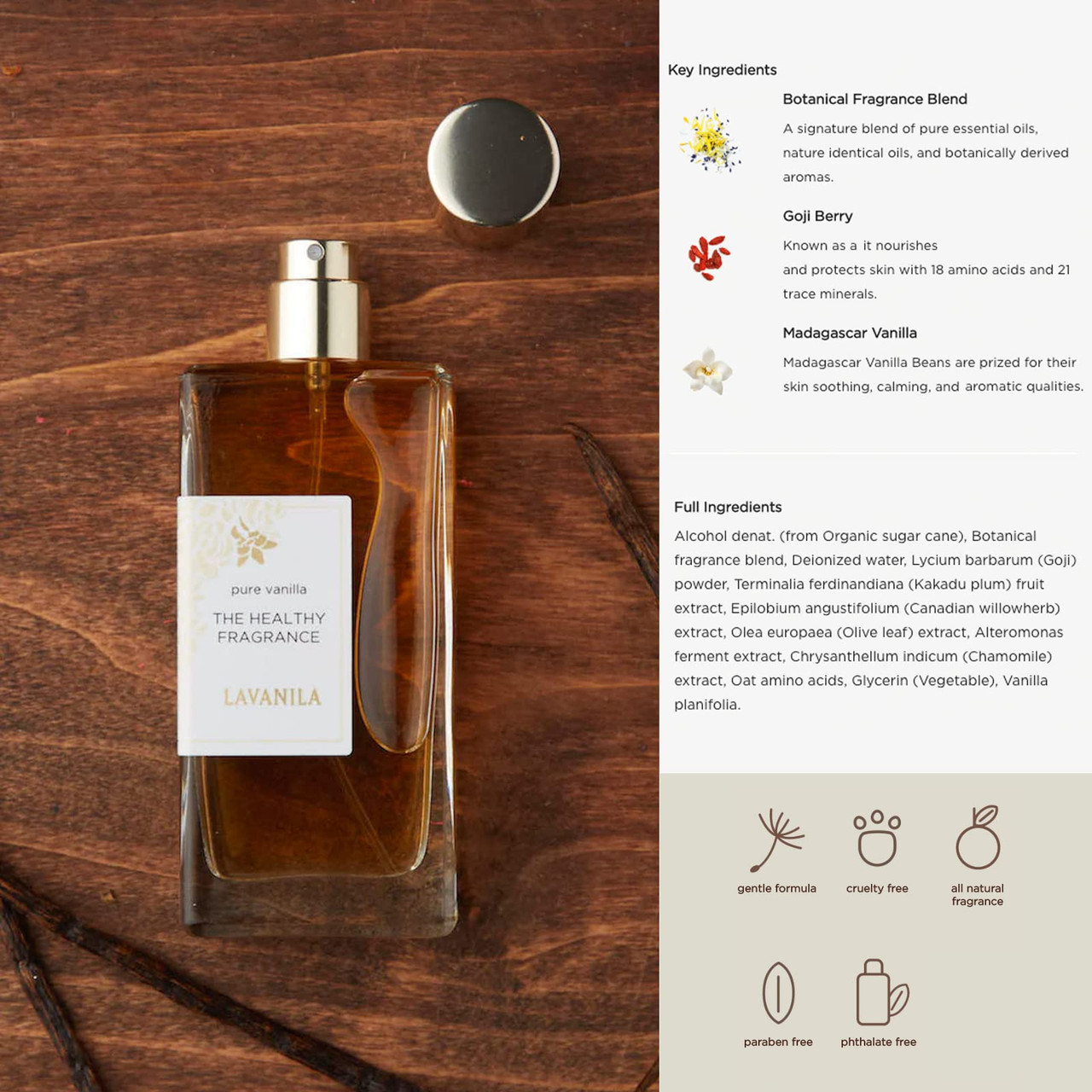 Long-Lasting Lavanila The Healthy Fragrance Pure Vanilla