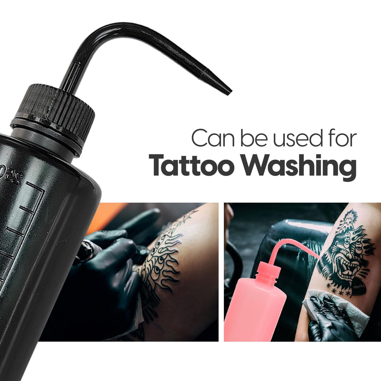 Tattoo Wash Bottle PSD Mockup, Falling – Original Mockups