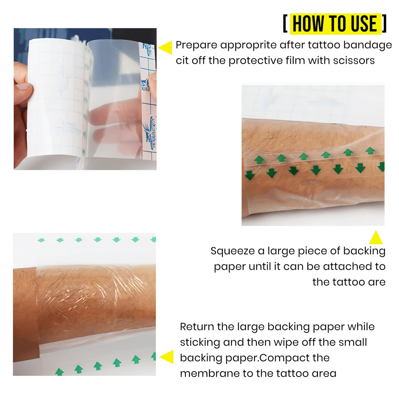 Tattoo Aftercare Bandage Tattoo Bandages Waterproof Adhesive - Temu