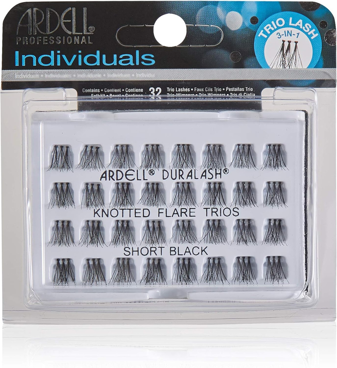 Ardell Individual Trios Eyelash Black Short | Gen C Beauty display picture 1