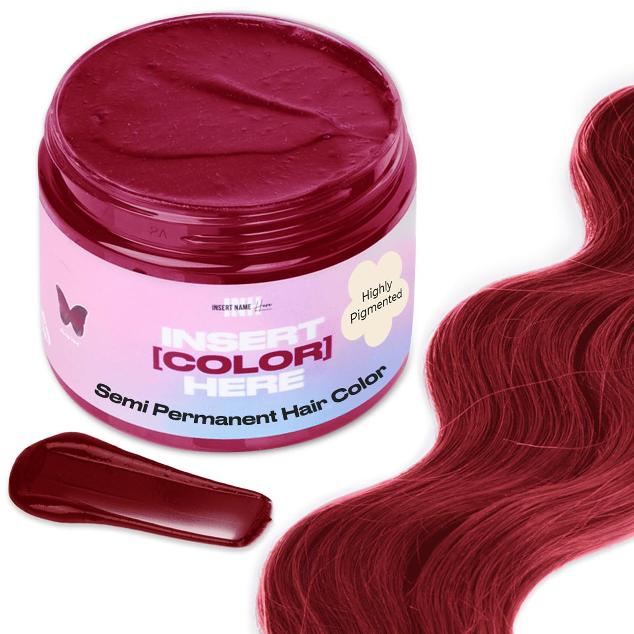 美品　 hairway Ruby Iron レッド INH Semi Permanent Hair Color Ruby Red 6 oz | Gen C Beauty