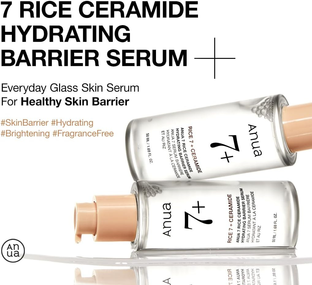 Anua Rice 7+ Ceramide Hydrating Barrier Serum 1.69 oz | Gen C Beauty