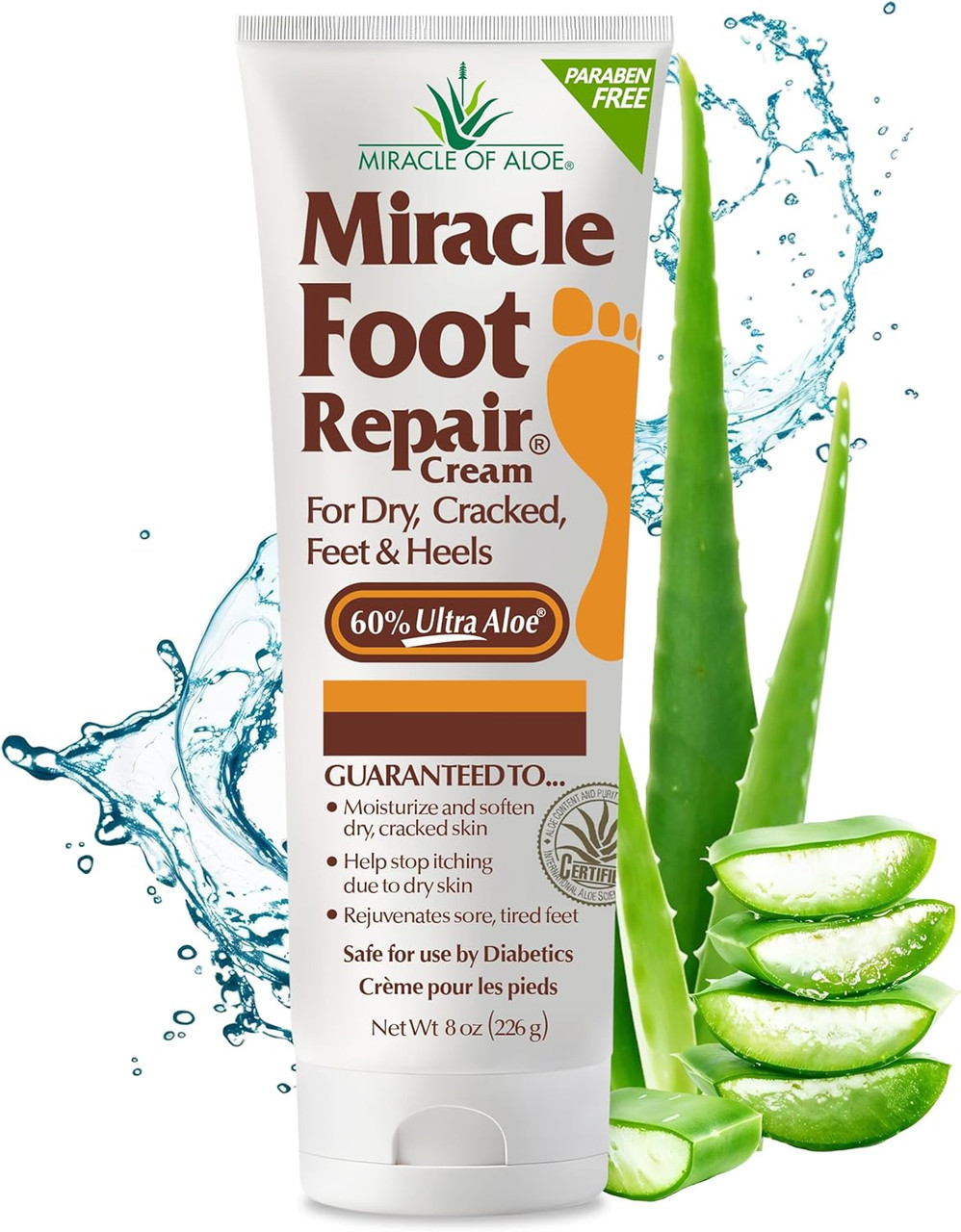 Miracle of Aloe Miracle Foot Repair Cream 8 oz - Gen C Beauty