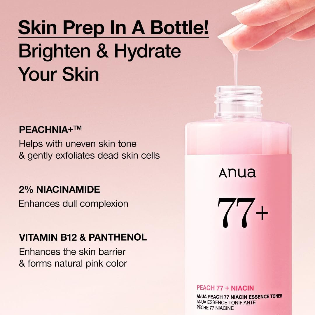 Anua Peach 77 Niacin Essence Toner 8.45 oz - Gen C Beauty