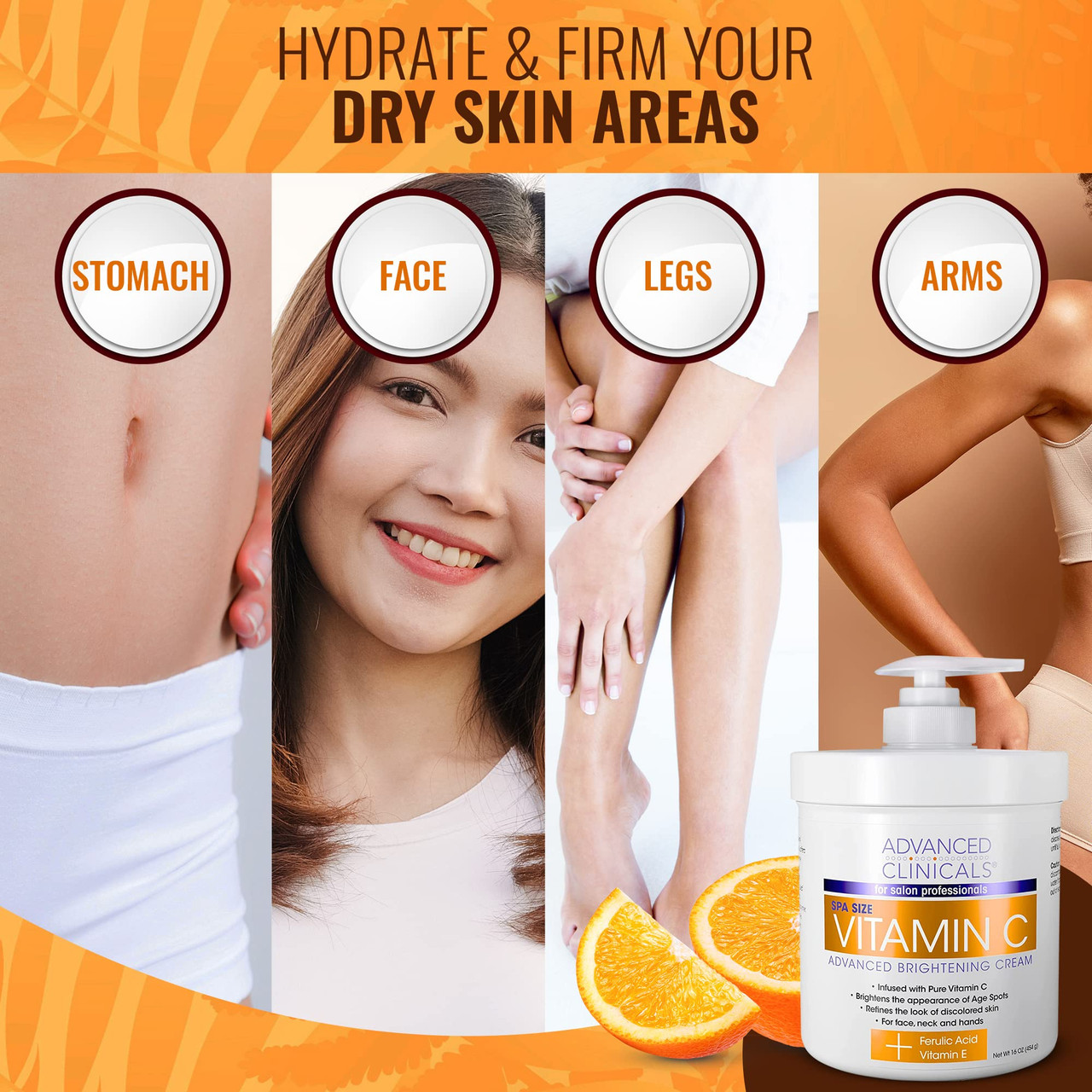 Advanced Clinicals Vitamin C Brightening Cream | Gen C Beauty
