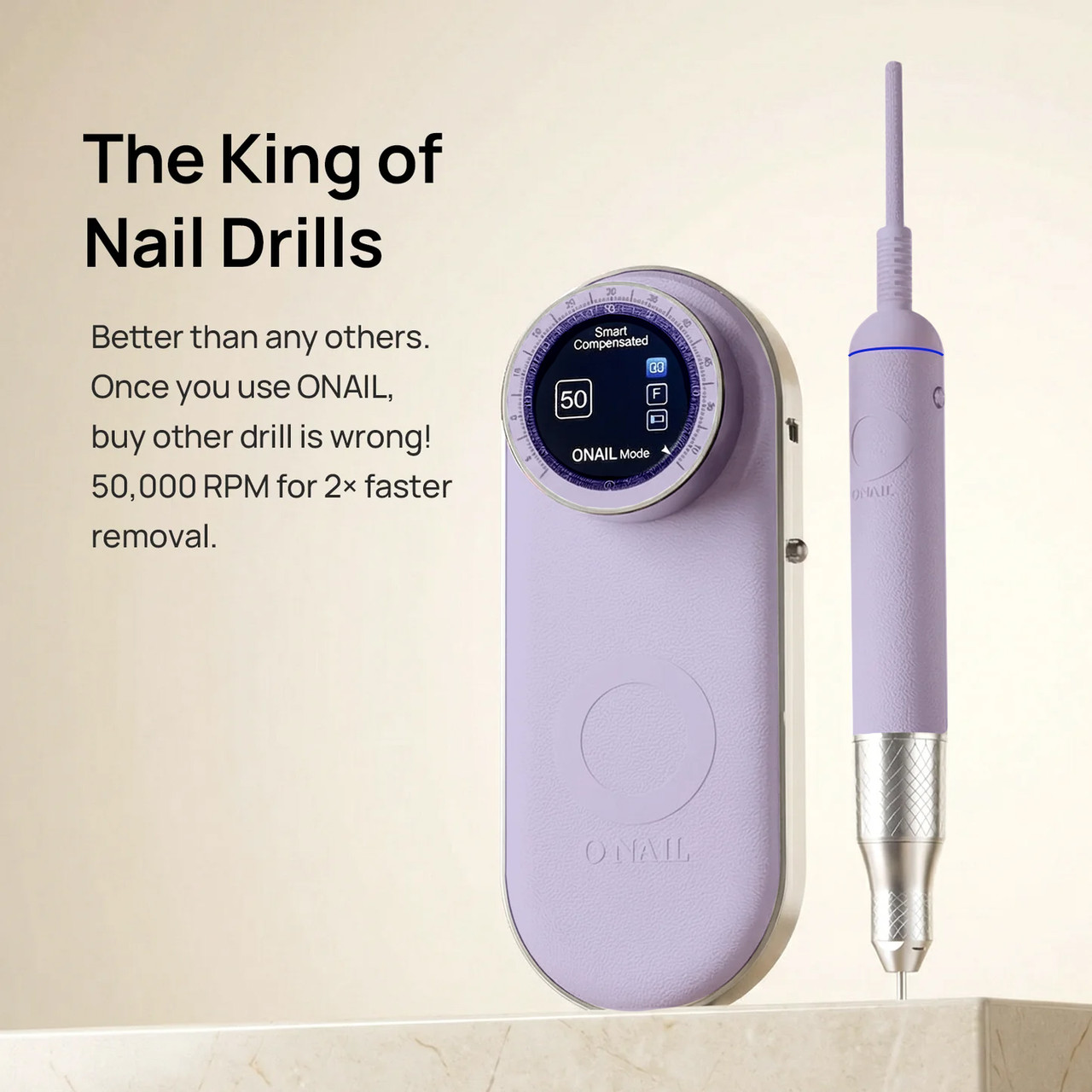 O Nail Luxury Pro Nail Drill Purple