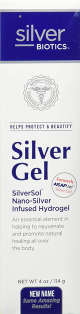 Silver Biotics Silver Gel infused with SilverSol Nano-Silver Technology