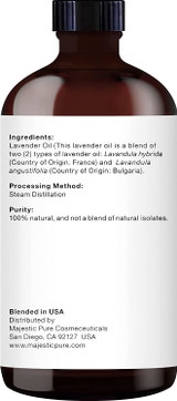 Side of  Majestic Pure Lavender Essential Oil 4 oz