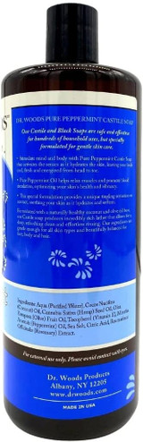 Dr. Woods Naturally Peppermint Castile Soap 32oz