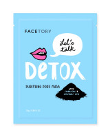 Facetory Let's Talk Detox Charcoal Purifying Sheet Mask