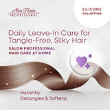 Detangles knots for easier brushing and combing