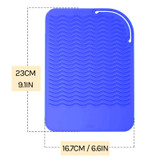 Gen'C Béauty Blue Heat Resistant Silicone Mat for Hot Styling Tools (9" x 6.5")