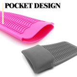 Gen'C Béauty Grey Heat Resistant Silicone Pouch for Heat Tools (11.3" x 5.6")