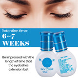 sky zone eyelash extension glue