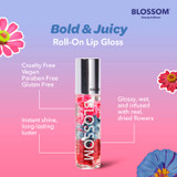 Bold & Juicy Roll-On Lip Gloss, instant shine, long-lasting luster