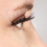 The effect of wearing of  Nicole - Premium Synthetic Ultra Natural Lash Set