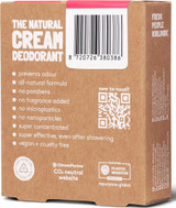 Back package of Nuud Natural Deodorant Starter Pack Single Red