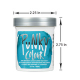 Size of Punky Colour Turquoise Semi Permanent Hair Color