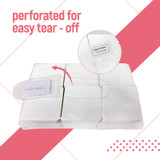 Perforated for easy tear-off about Gen'C Béauty Lint-Free Adhesive Remove Wipes