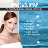 Feature of Gen'C Béauty Spa Shower Adjustable Microfiber Towel Wrap