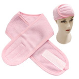 Gen'C Béauty Adjustable Spa Facial Makeup Mask Magic Tape Headband- Pink