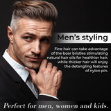 Men's styling about Gen'C Béauty Boar Bristle Hair Brush