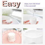Easy to use about Gen'C Béauty Disposable Large Compressed Bath Towel 40"x 28"