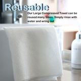 Reusable of  Gen'C Béauty Disposable Large Compressed Bath Towel 40"x 28"