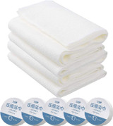5 pcs of Gen'C Béauty Disposable Large Compressed Bath Towel 40"x 28"