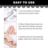 Easy to use about Gen'C Béauty 5 Styles Waterproof Black Baby Hair Tattoo Stickers