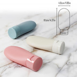 Size of Gen'C Béauty Portable Travel Refillable Squeezable Bottles Set