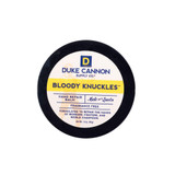 The cap of Duke Cannon Bloody Knuckles Hand Repair Balm 1.4 oz