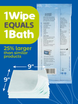 Nurture Valley Rinse Free Bathing Wipes, 1 wipe equals 1 bath