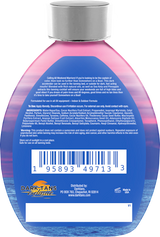Back label and barcode details of Devoted Creations Somewhere on a Boat body lotion product packaging.