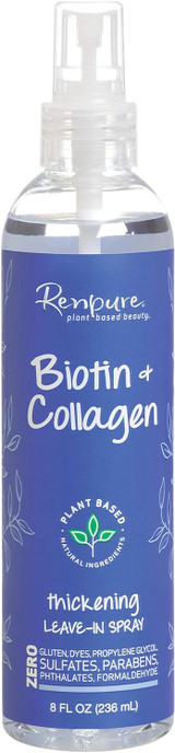 Renpure Biotin and Collagen Thickening Leave-In Spray, 8 Oz