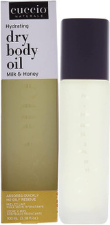 Package with Cuccio Naturale Hydrating Dry Body Oil Milk & Honey 3.38 oz