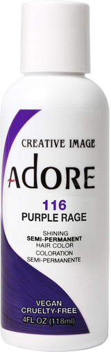 Adore Semi-Permanent Hair Color #116 Purple Rage 4 oz