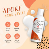 Features of Adore Semi-Permanent Hair Color #158 Mystic Gray 4 oz