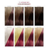 Color Results of Adore Semi-Permanent Hair Color #71 Intense Red 4 oz