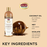 Key Ingredients Honey, Chocolate & Coconut Oil of African Pride Moisture Miracle Conditioner