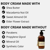 Main Ingredients of Barefoot Venus Midnight Muse Body Cream 8 oz