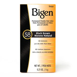 Bigen Permanent Powder Hair Color #58 Black Brown 0.21 oz/ 6 g