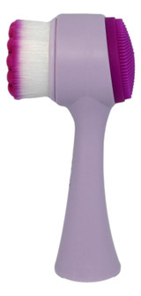 Side of Cala Dual-Action Facial Cleansing Brush Purple