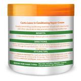 Back of Cantu Shea Butter Leave-In Conditioning Repair Cream 16 oz